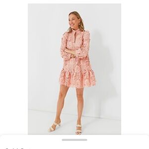 XXS NWT Tuckernuck Blush Guipure Lace Palmerston Dress